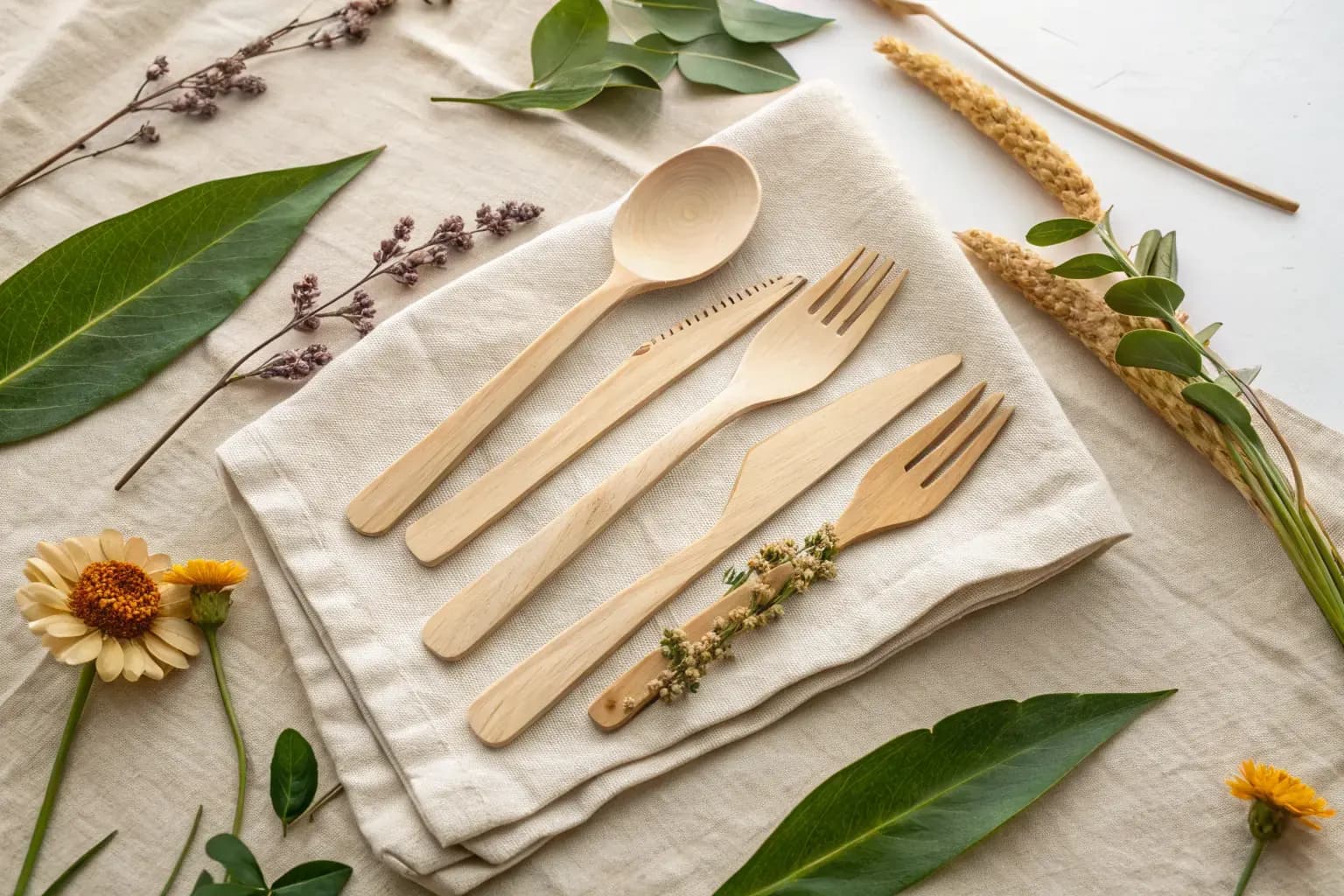 Pure Form Solution PHA biodegradable compostable utensils — forks, spoons, and knives