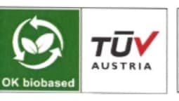 OK Biobased TÜV Austria certification mark